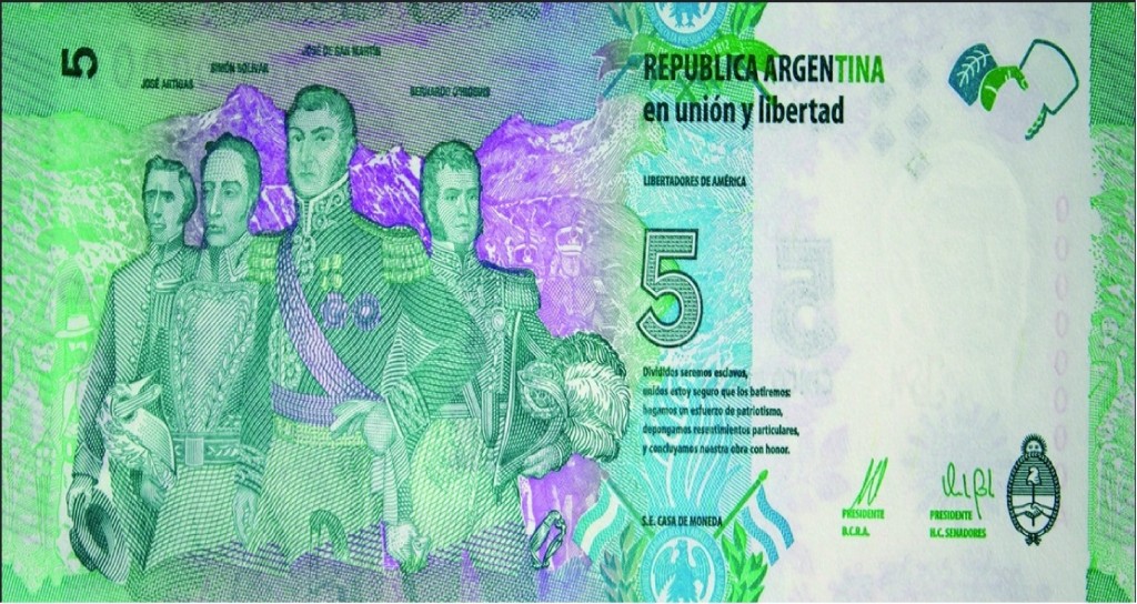 Presentaron El Nuevo Billete De Cinco Pesos Cita Directa