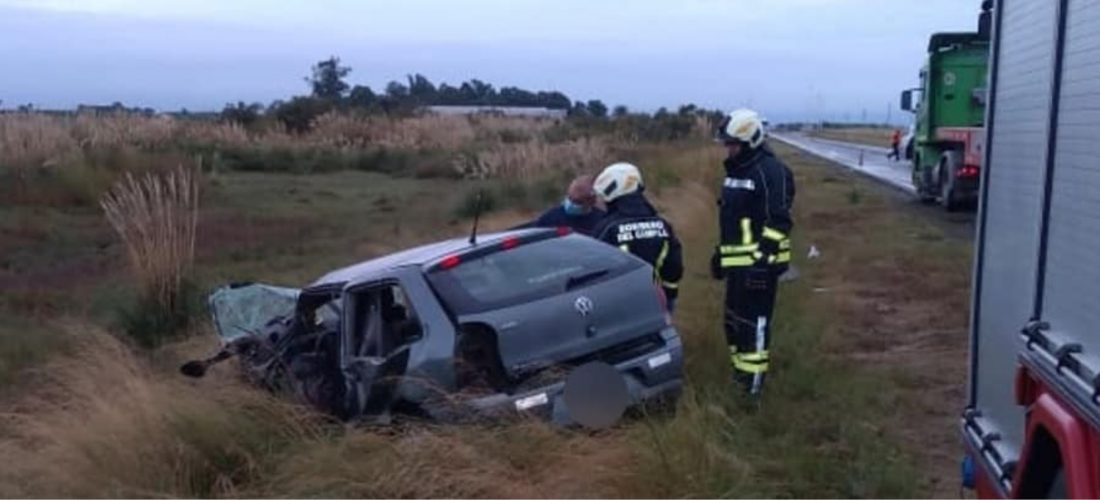 Vecino de N. Bruzone fue hospitalizado tras accidentarse cerca de Del Campillo