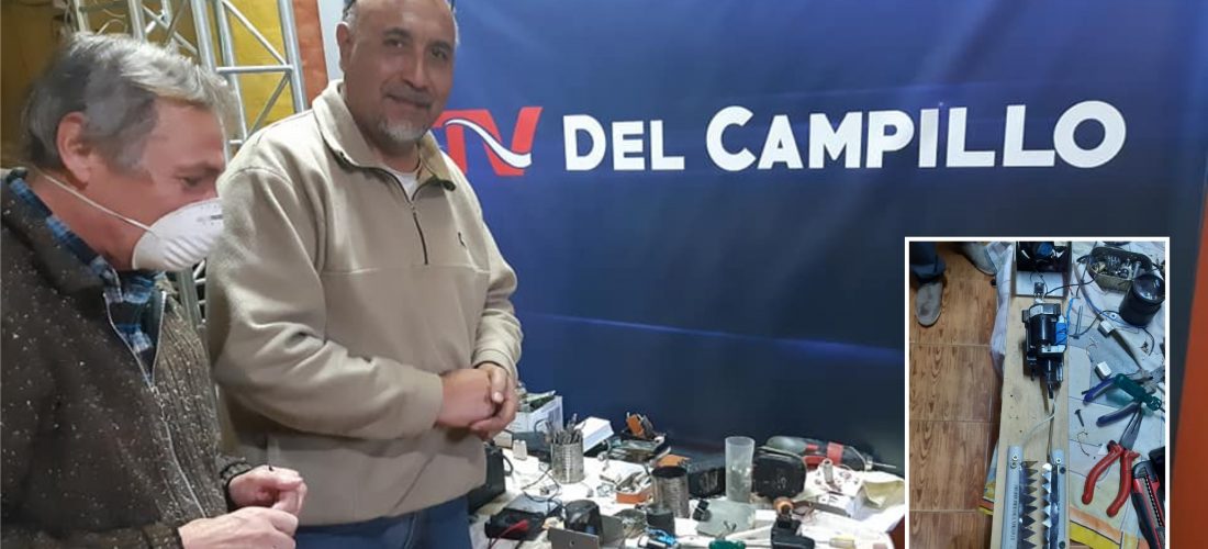 Del Campillo: con material reciclado armaron un dispositivo generador de ozono