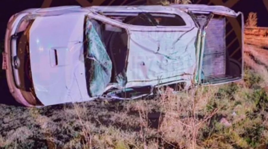 Accidente en Ruta 4: un hombre de 37 años murió tras volcar cerca de Serrano