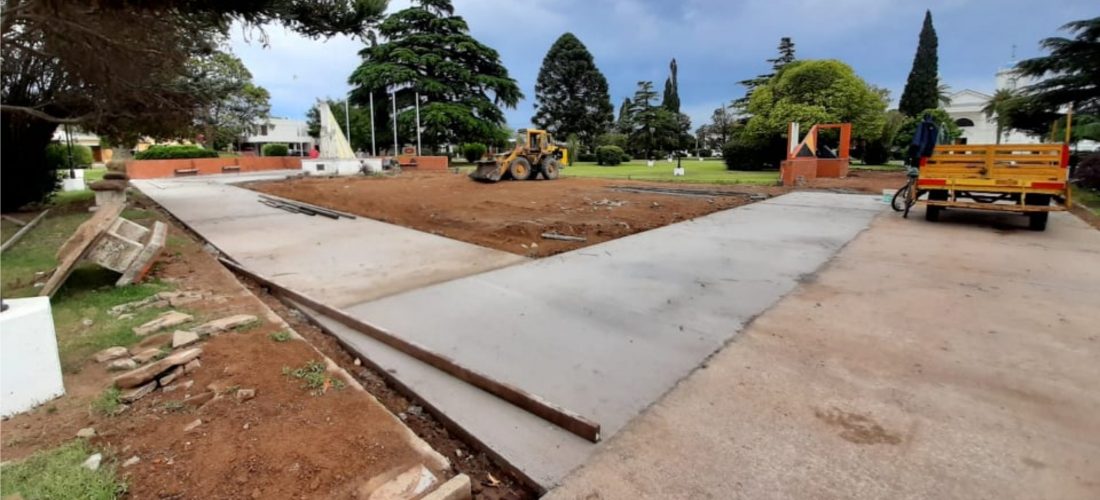 Serrano: el Municipio avanza en una remodelación total de la plaza “E. Oostendorp”