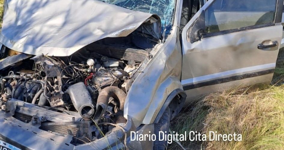 Una familia de Córdoba se accidentó en la Ruta 35, cerca de Del Campillo