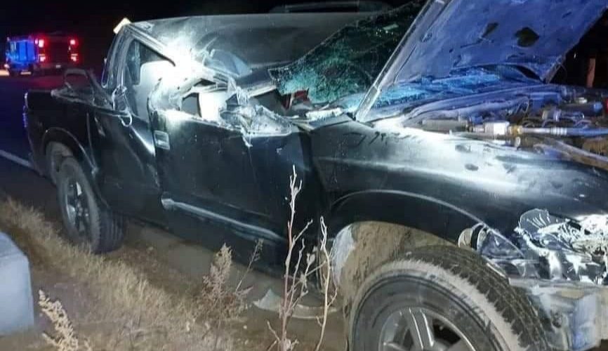 Violento choque entre un camión y una pick up se registró en el sur de Córdoba