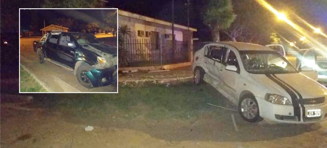 Villa Valeria: una camioneta y un auto protagonizaron un accidente en el pueblo