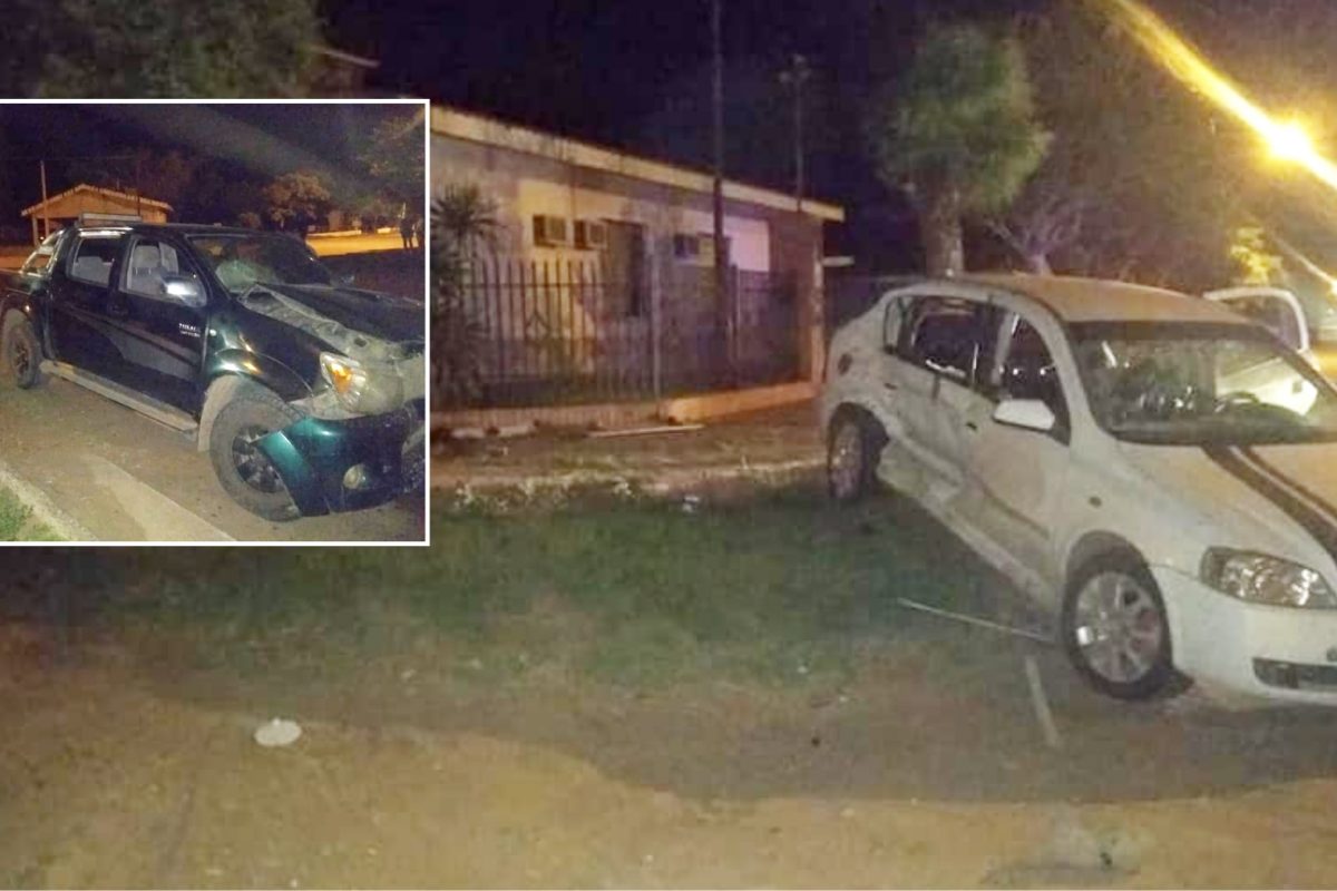 Villa Valeria: una camioneta y un auto protagonizaron un accidente en el pueblo