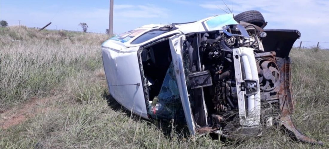 Accidente: vehículo utilitario protagonizó un vuelco en cercanías de Italó