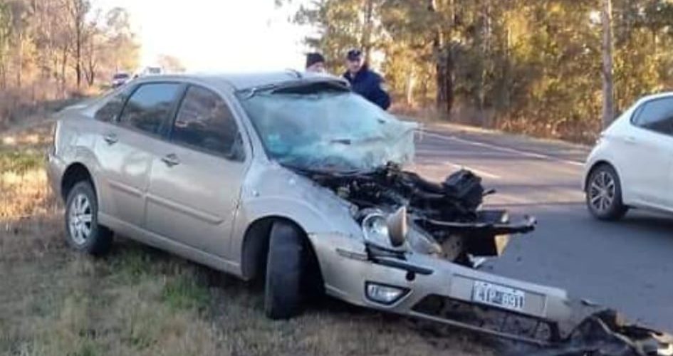 Un joven de Monte de los Gauchos murió tras un choque frontal sobre ruta 35