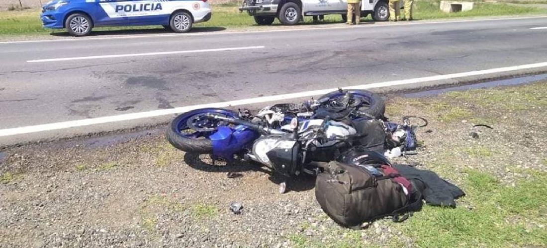 La Carlota: choque fatal entre una moto y un camión; un muerto