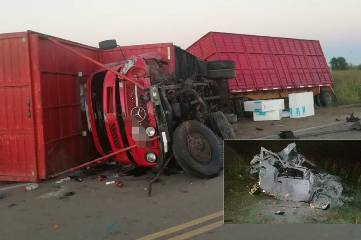 Accidente fatal: auto y camión chocaron de frente, entre Serrano y Buchardo