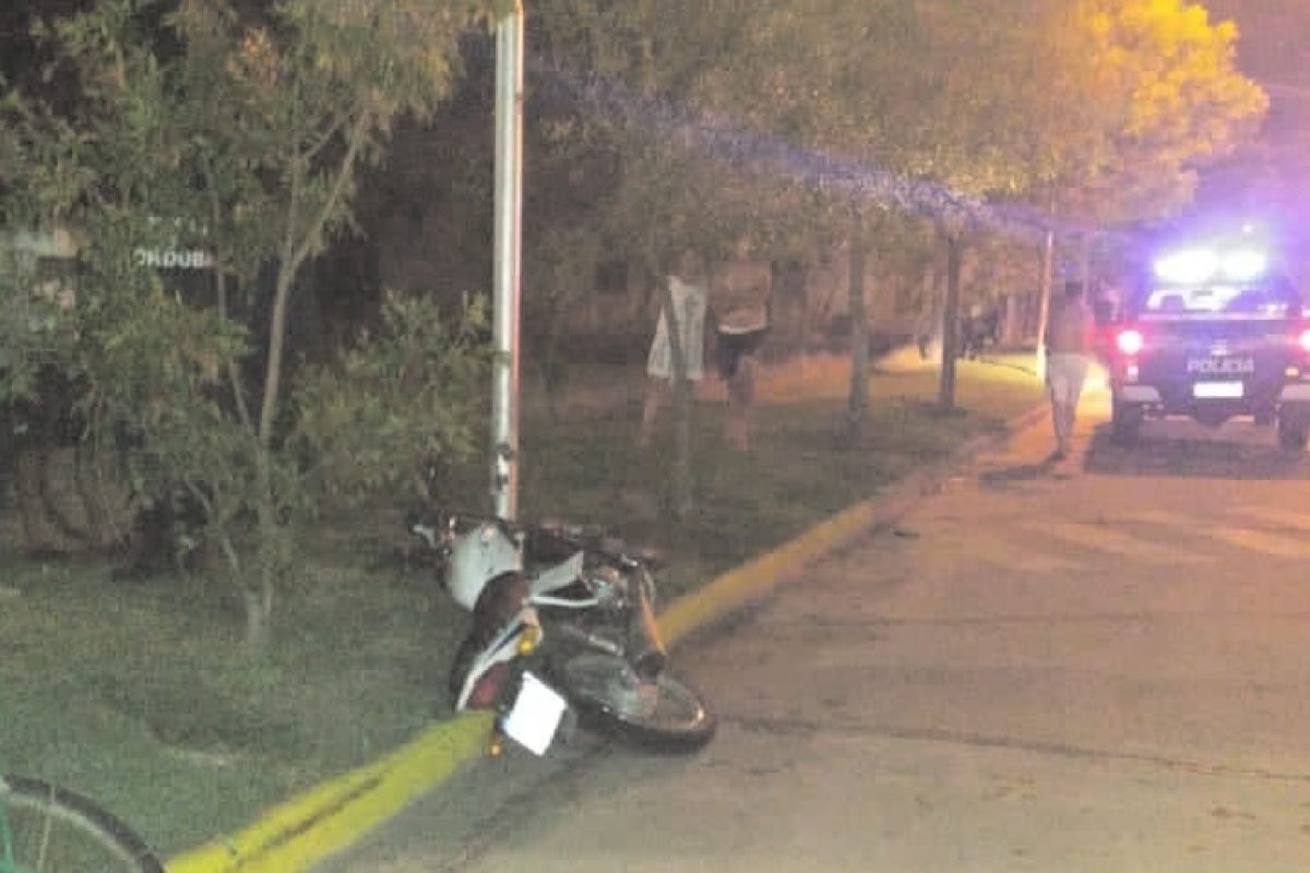 Jovita: motociclista protagonizó accidente y fue hospitalizado en Laboulaye