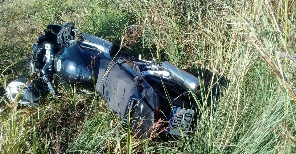 Otra vez, un motociclista cayó mientras transitaba por ruta 35, cerca de Huinca