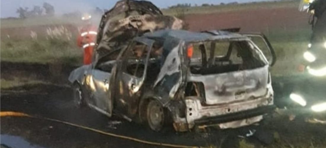 Siniestro: un auto se incendió por completo en cercanías de Italó