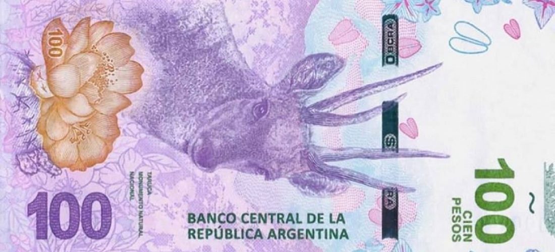 Comienza a circular el nuevo billete de 100 pesos