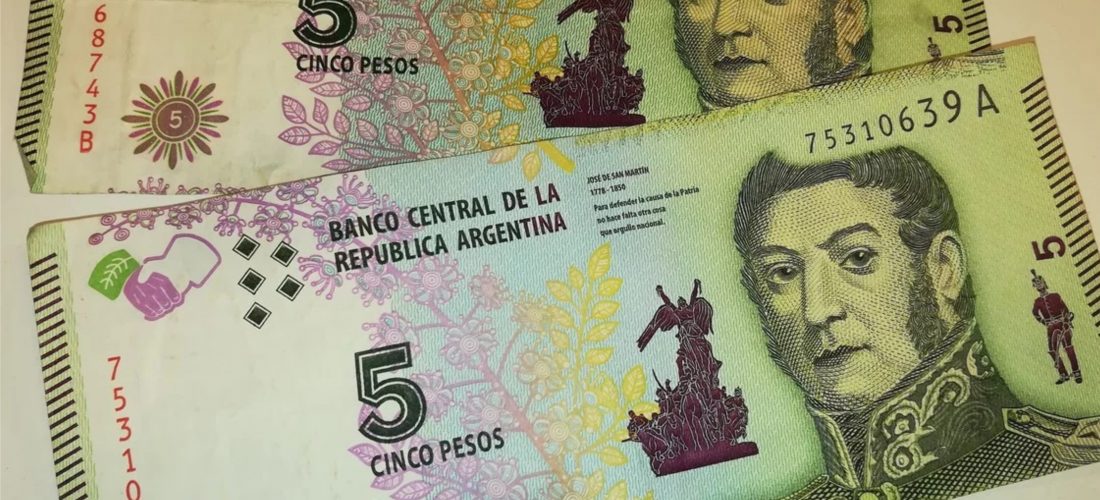 El billete de cinco pesos dejará de circular a partir de febrero de 2020