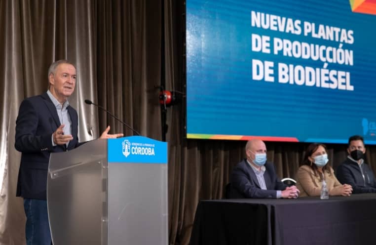 El gobernador Schiaretti anunció la construcción de 20 plantas de biodiésel
