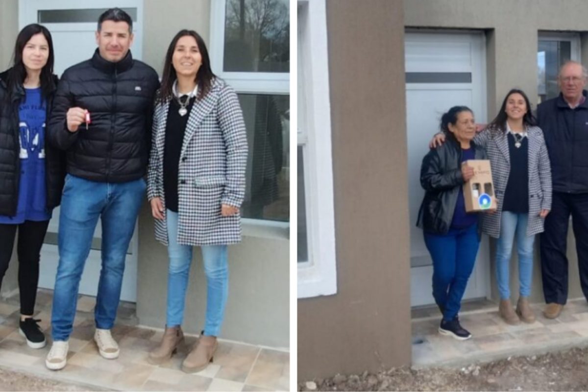 Buchardo: otras dos familias pudieron concretar el sueño de la vivienda propia