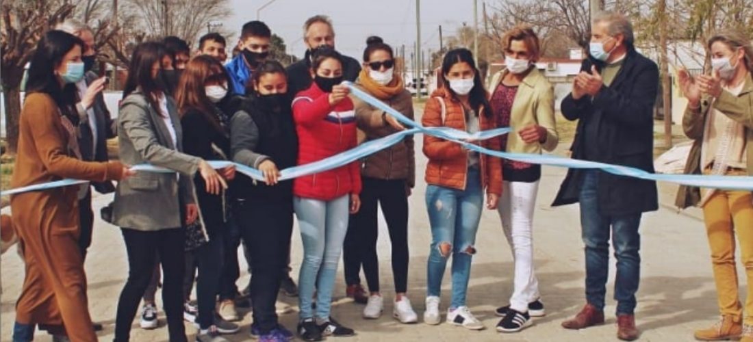 Buchardo: inauguración obra de pavimento y puesta en valor del Hospital Municipal