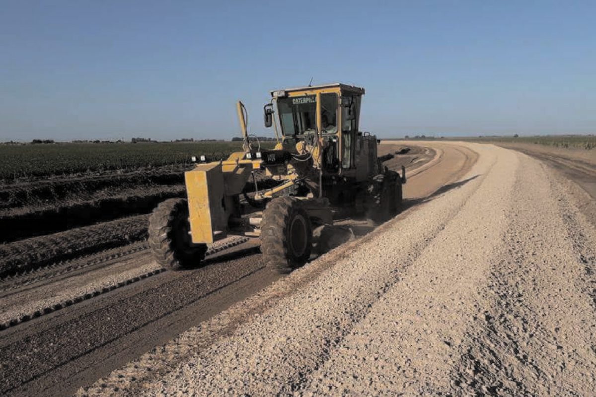 Buchardo: continúa a buen ritmo la pavimentación de la Ruta Provincial 26