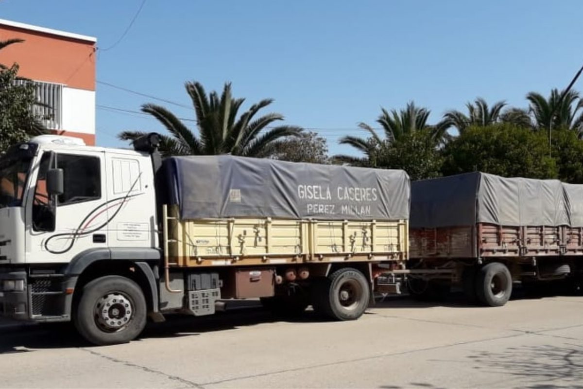Huinca: camiones llevaban 60.000 kilos de soja sin carta de porte