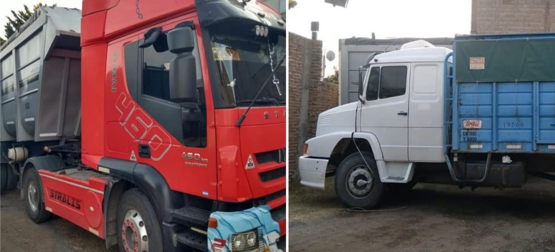 Secuestran otros dos camiones por robo de cereal en un campo de la región