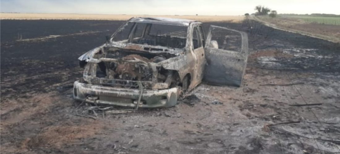 Incendio vehicular: sufrió quemaduras porque se le trabó el cinturón de seguridad