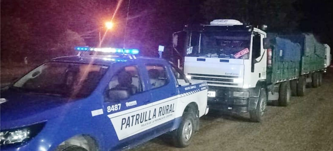 Del Campillo: transporte circulaba por zona rural sin documentación de la carga