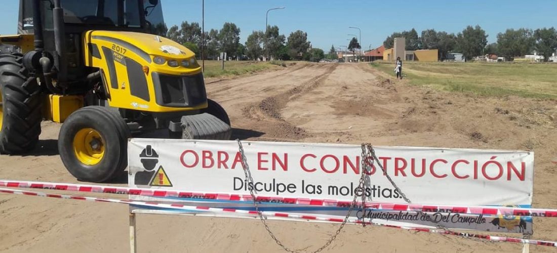 Del Campillo: adoquinado y cordón cuneta en la unión de barrios Quirno y Cook