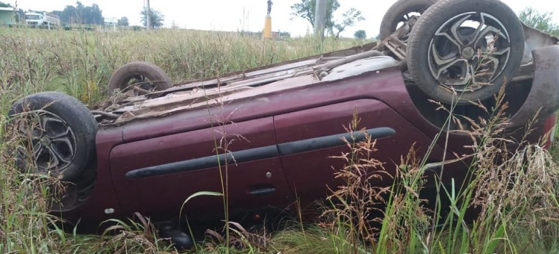 Joven de 26 años protagonizó un vuelco en ruta 27, cerca de Del Campillo