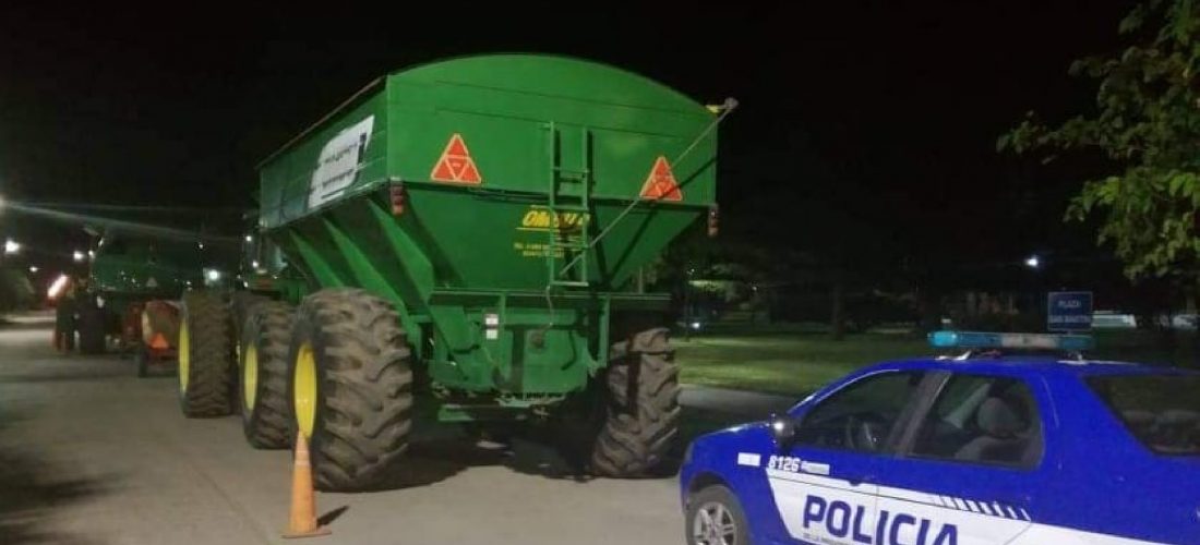 La Policía frustró robo de cereal valuado en $ 700.000 en un campo de Buchardo