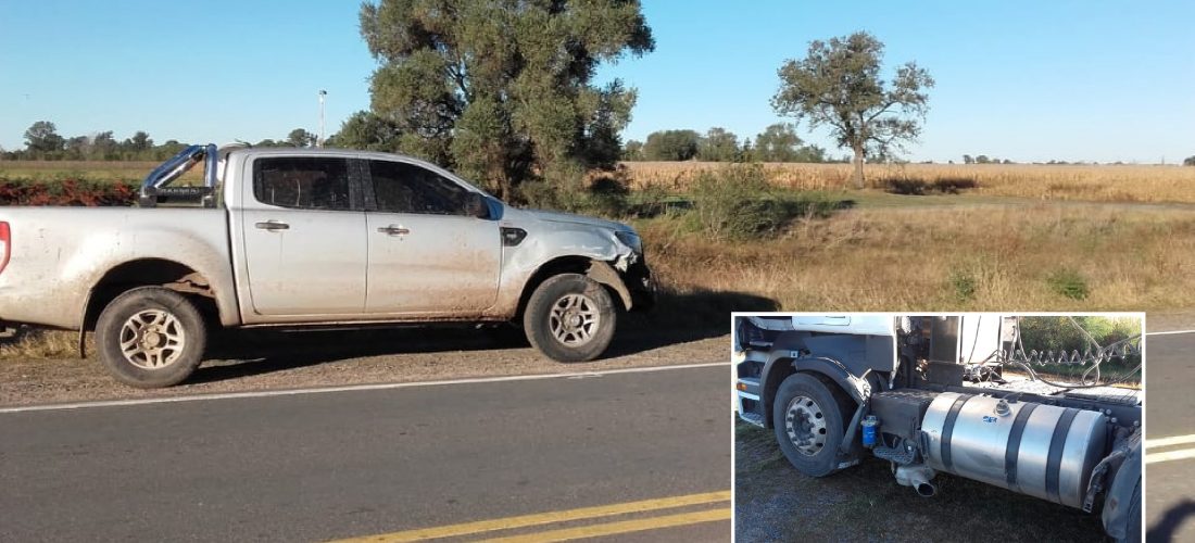 Accidente de tránsito en Italó: chocaron un camión y una camioneta