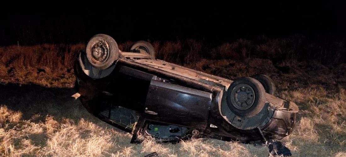 Vecinos de Del Campillo protagonizaron un accidente sobre Ruta Nº 27