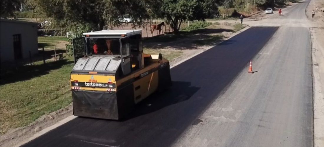 Avanza la pavimentación del tramo entre Villa Huidobro y el límite con La Pampa