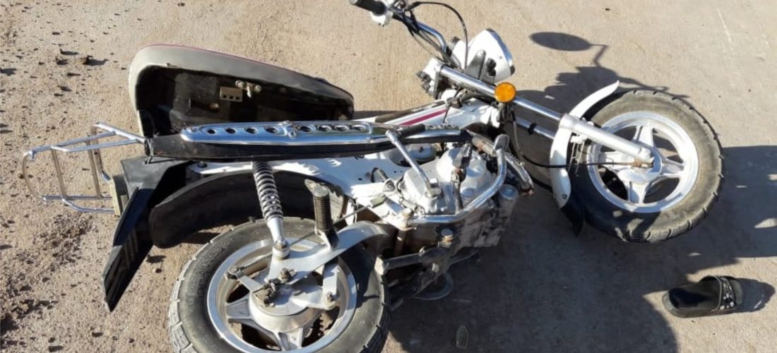 Accidente: camioneta y moto protagonizaron un choque en Huinca Renancó