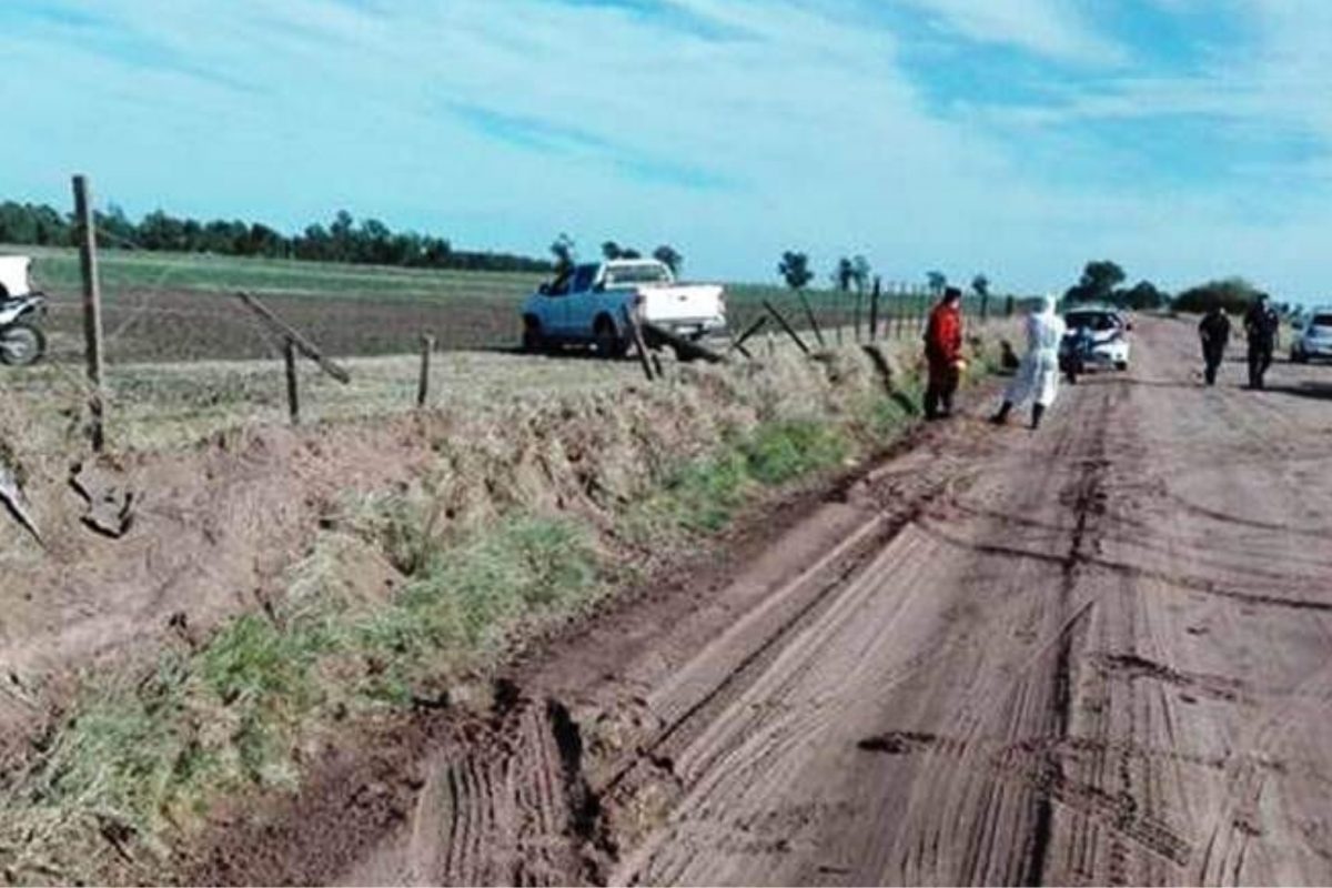 Cuatro jóvenes se accidentaron en un camino rural cerca de Jovita