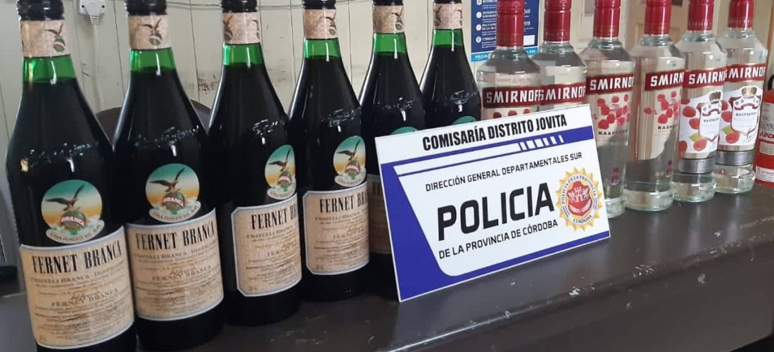 Jovita: personal policial esclareció el robo de bebidas alcohólicas a un vecino