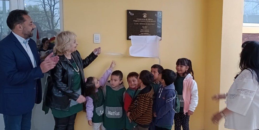 La Provincia inauguró el nuevo edificio del jardín “Héroes de Malvinas” de Jovita
