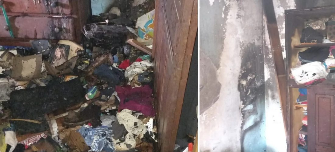 Laboulaye: importantes daños causó incendio en el dormitorio de una vivienda