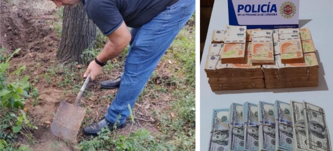 Hallan cerca de 63 mil dólares enterrados tras un robo millonario en Laboulaye