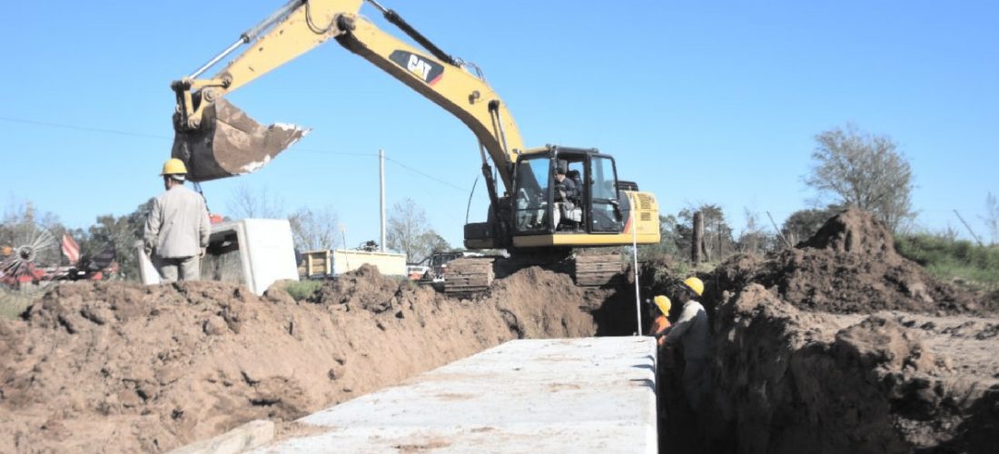 Laboulaye: avanza obra de desagües pluviales en el sudeste de la ciudad