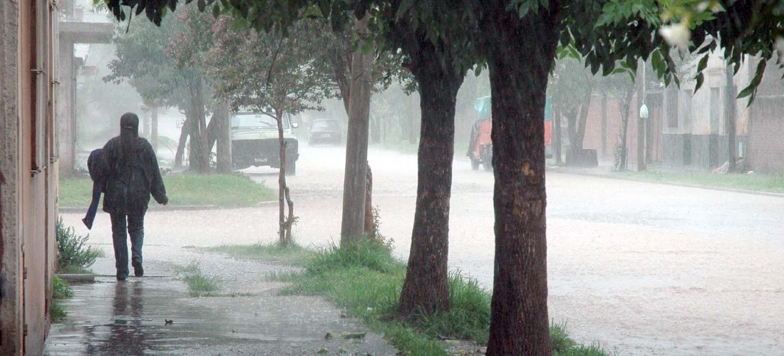Registro de lluvias en localidades del departamento Roque S. Peña