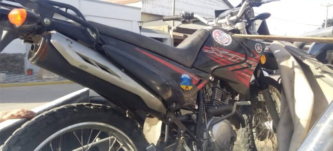 Hallaron cerca de Jovita una moto que tenía denuncia por robo en Río Cuarto