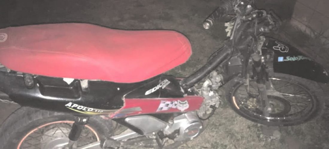 Serrano: motociclista escapó de un control y lo capturan en Buchardo