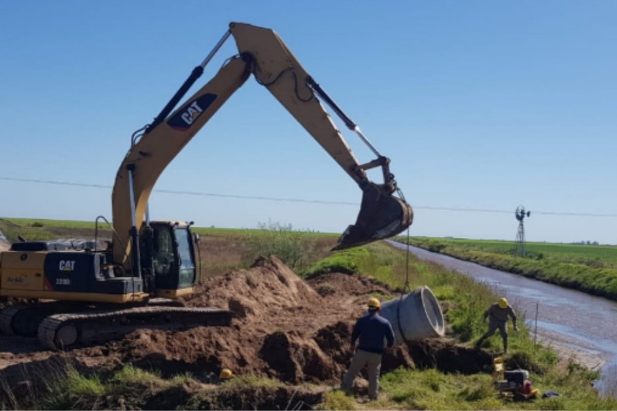 Provincia realiza obras hídricas en el departamento Roque Sáenz Peña