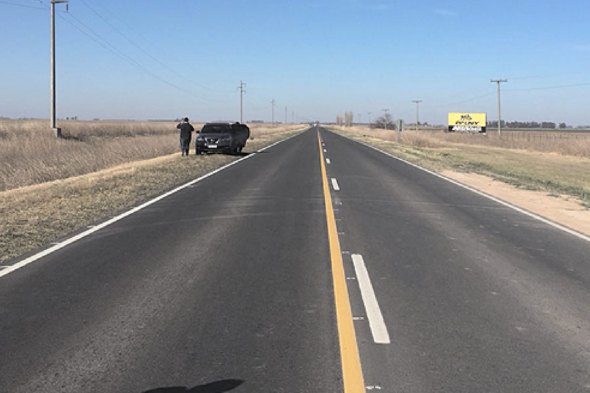 Avanza la repavimentación de ruta Nº 4 en el sur provincial