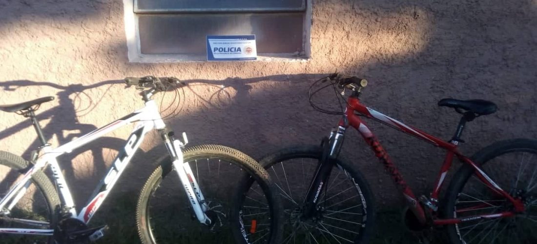La Policía recuperó dos bicicletas que habían sido robadas en Serrano