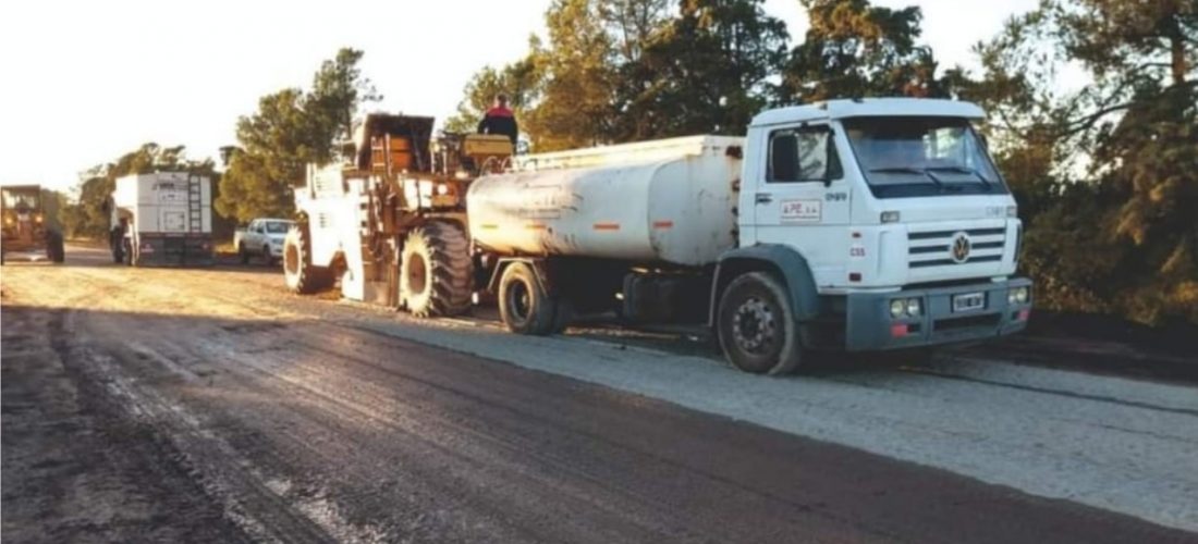 Serrano: ejecutan la repavimentación de Ruta 27 tras gestiones ante Vialidad