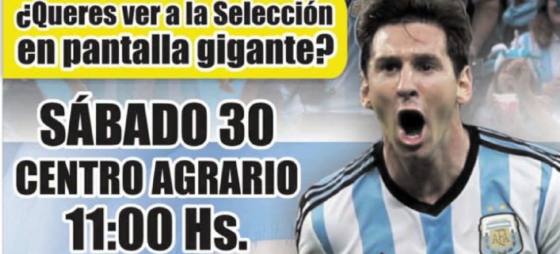 Serrano: el partido de la Selección se podrá ver en pantalla gigante