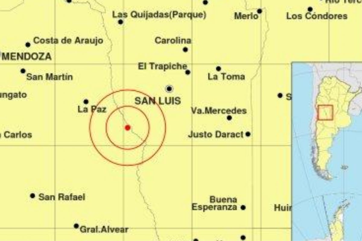 Fuerte temblor en Mendoza se sintió con intensidad en el sur de Córdoba