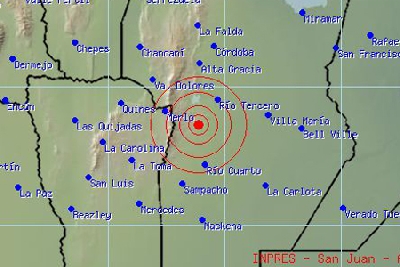 Córdoba volvió a temblar: sismo de 3.3º se registró cerca de Río Cuarto