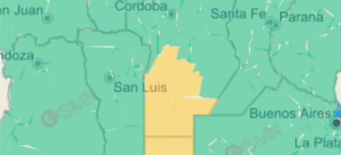 El sur de Córdoba se mantiene bajo alerta amarilla para el sábado